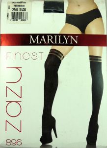 Marilyn Zazu FINEST 896 zakolanówki one size black/jeans